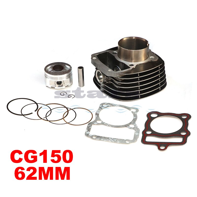 High Quality Motorcycle Cylinder Kit 62mm Bore For Honda CG125 Upgrade to 150cc CG150 CG 150 Modified Engine Spare p